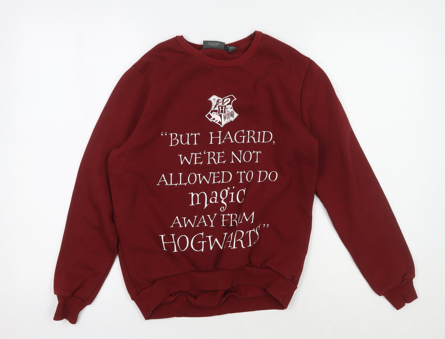 Womens UK Size 8 Harry Potter Red Pullover Sweatshirt