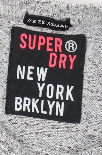 Superdry Women's Grey Logo Pullover Sweatshirt XS