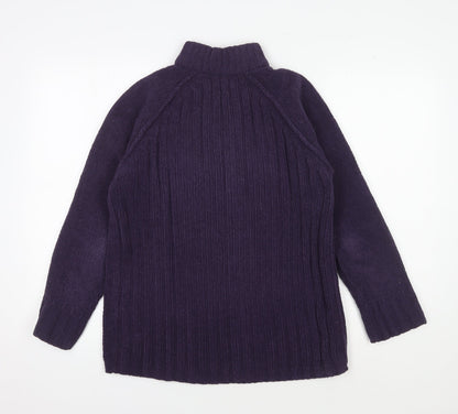 Peter Storm Women's Purple Full Zip Jumper Size 10