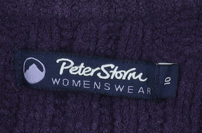Peter Storm Women's Purple Full Zip Jumper Size 10