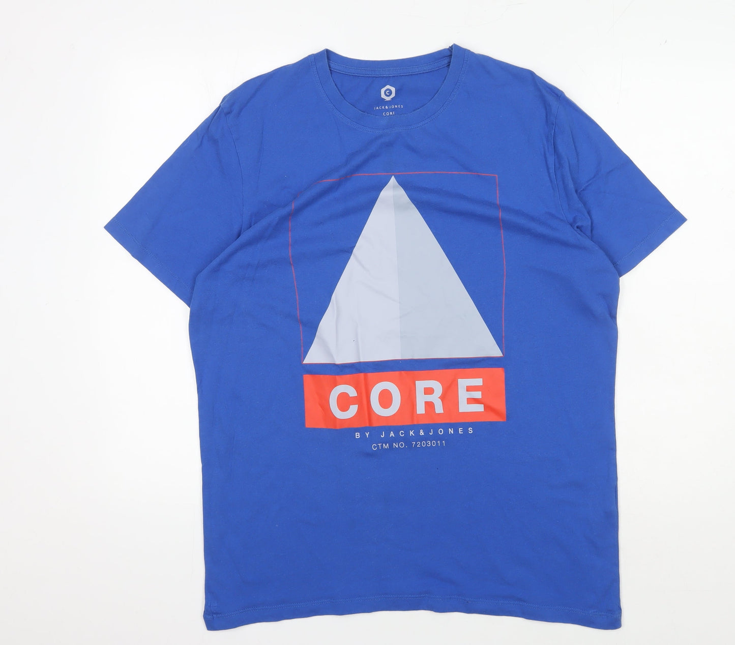 Mens UK Size XL JACK & JONES Blue  T-Shirt