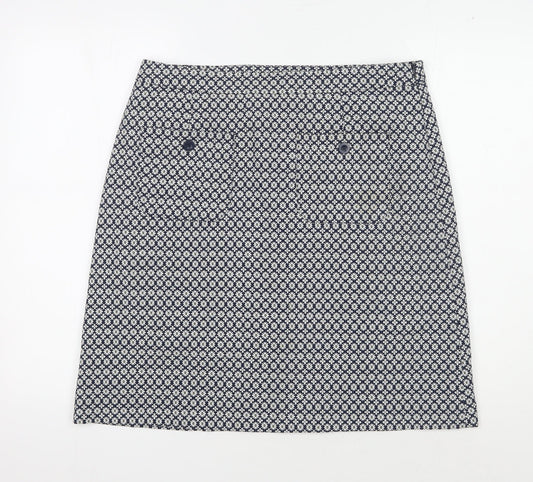 Laura Ashley Women's Geometric Pencil Skirt, Size 12