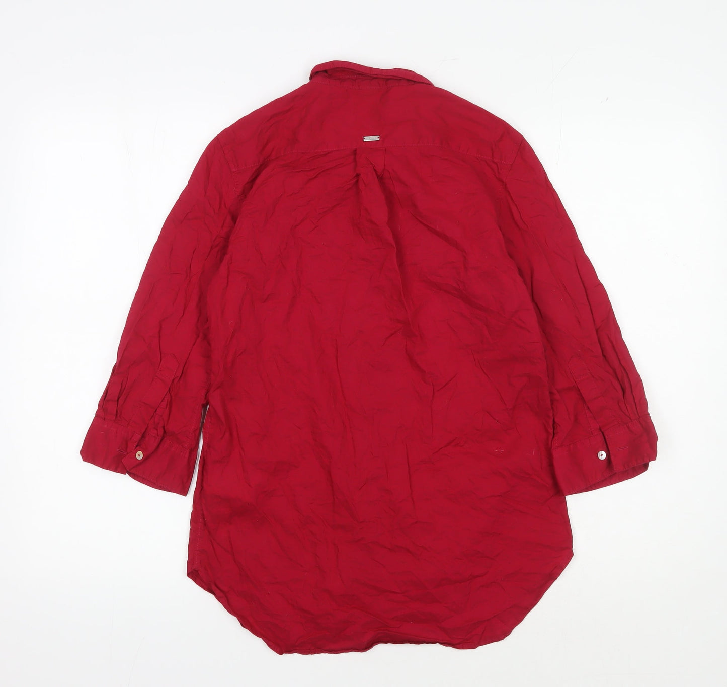Womens UK Size 8 s.Oliver Red Basic Button-Up