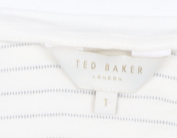 Womens UK Size XS Ted Baker White  T-Shirt