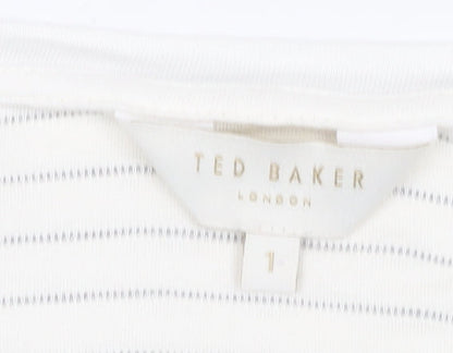 Womens UK Size XS Ted Baker White  T-Shirt
