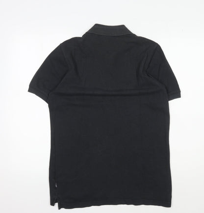 Adidas Men's Black Polo Shirt M - Casual Solid Cotton