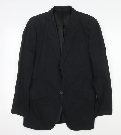 Mens UK Size M Jasper Conran Regular Black Suit Jacket