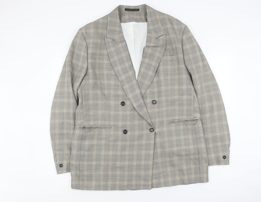 Mens UK Size 46 Zara Regular Grey Suit Jacket