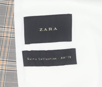 Mens UK Size 46 Zara Regular Grey Suit Jacket