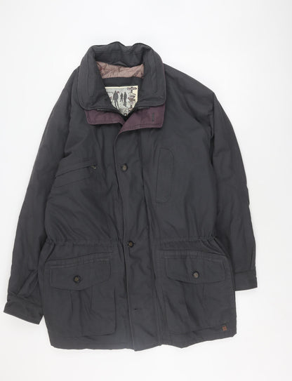 Mens UK Size 44 Bush Black Military Jacket