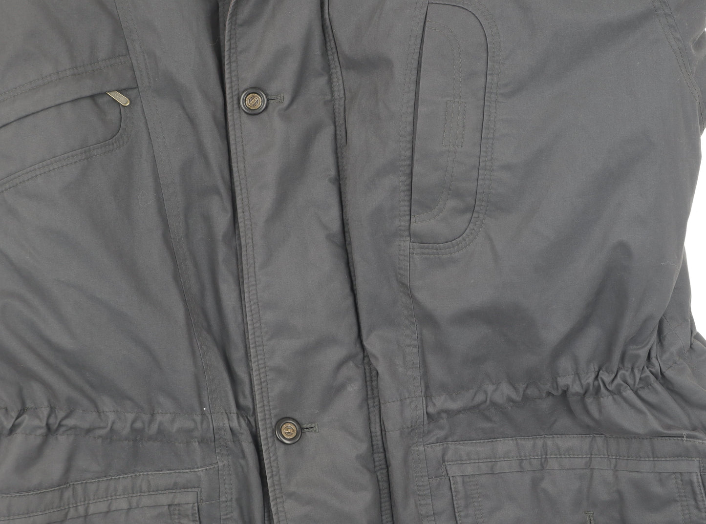 Mens UK Size 44 Bush Black Military Jacket