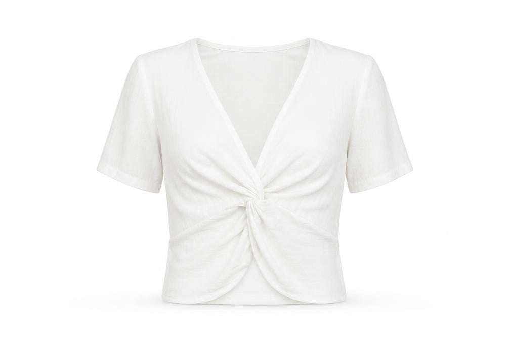Womens UK Size M Zara White Wrap Blouse