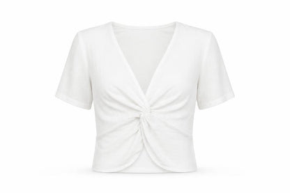 Womens UK Size M Zara White Wrap Blouse