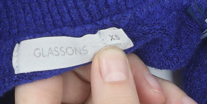 Womens UK Size XS Glassons Blue Pullover Jumper