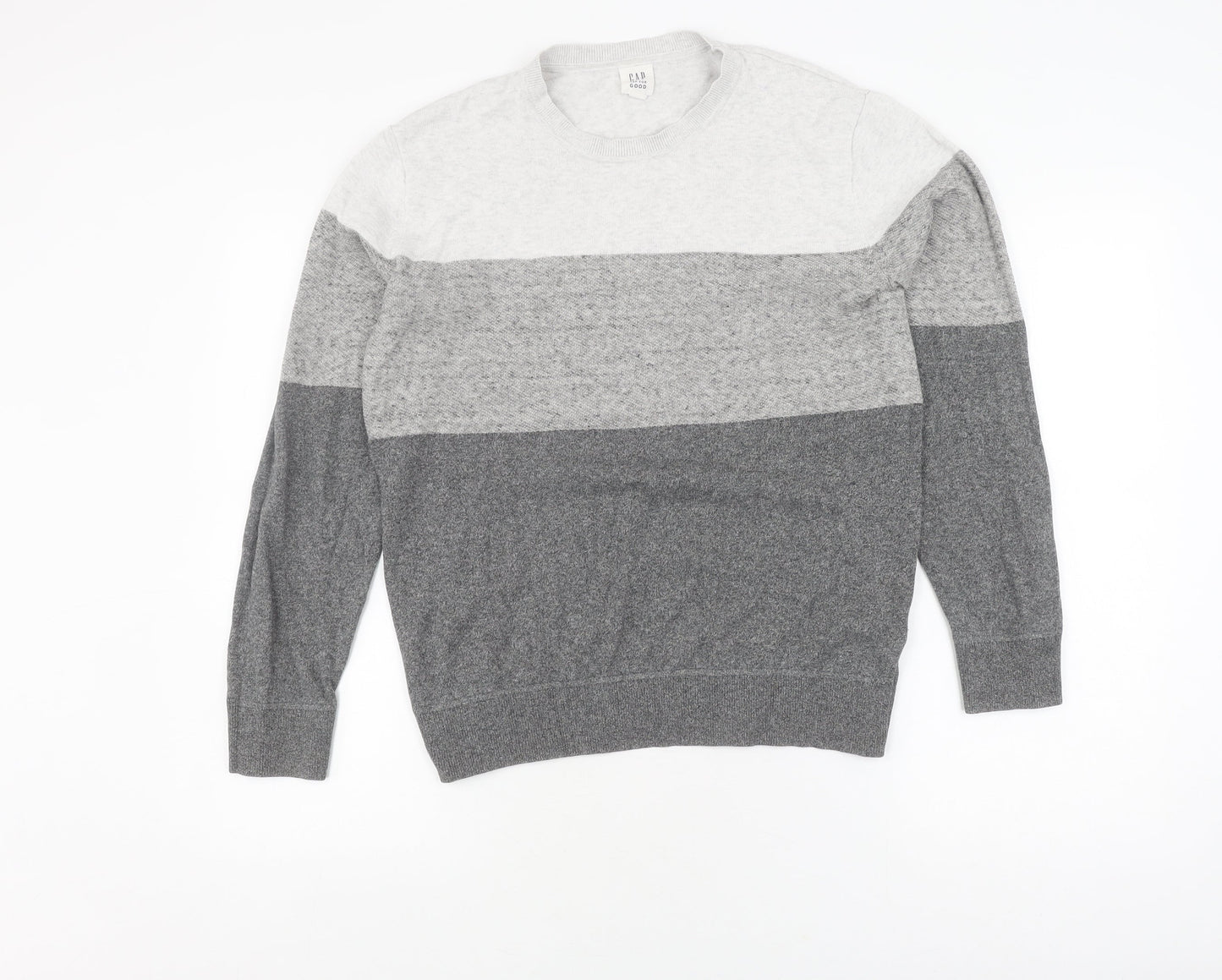 Gap Men's Grey XS Cotton Pullover Jumper