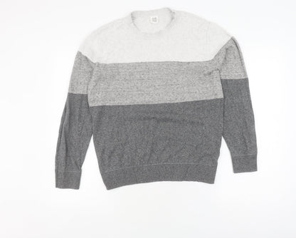 Gap Men's Grey XS Cotton Pullover Jumper