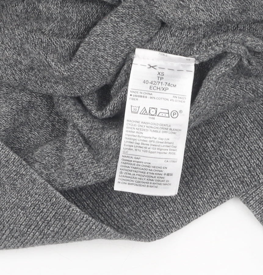 Gap Men's Grey XS Cotton Pullover Jumper