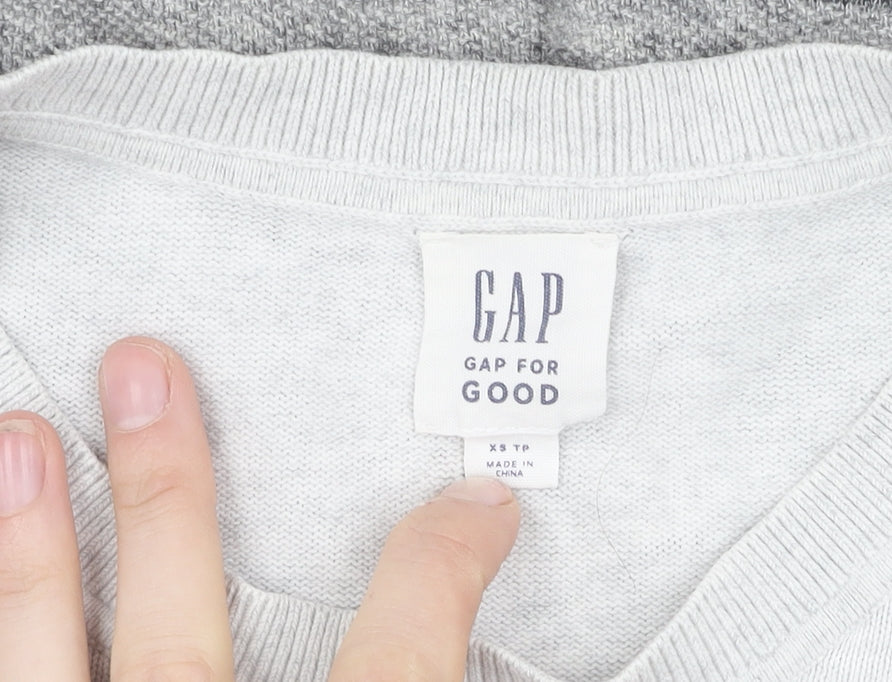 Gap Men's Grey XS Cotton Pullover Jumper