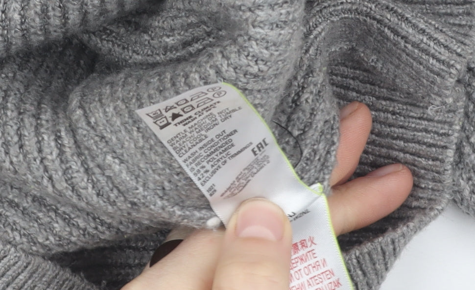 Womens UK Size L Marks and Spencer Grey Pullover Jumper