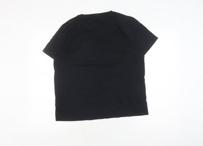 Wrangler Men's Black L T-Shirt with Logo