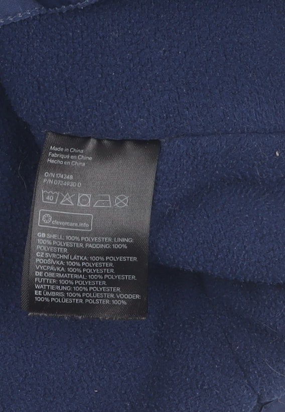 H&M Girls Blue Puffer Jacket Coat 2 Years