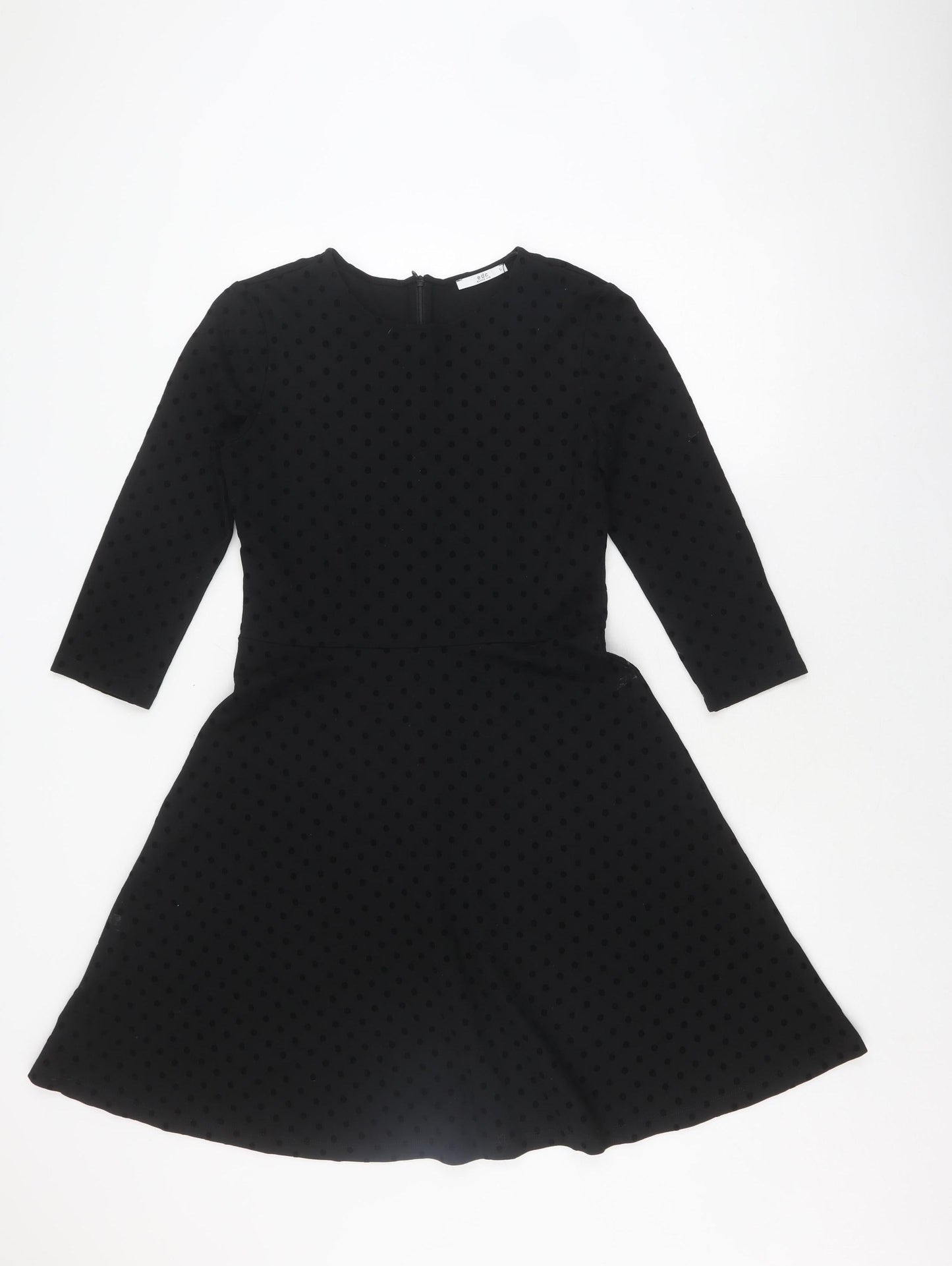 edc Black Polka Dot Dress - Women's S - Elegance & Comfort