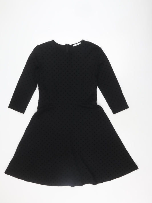 edc Black Polka Dot Dress - Women's S - Elegance & Comfort