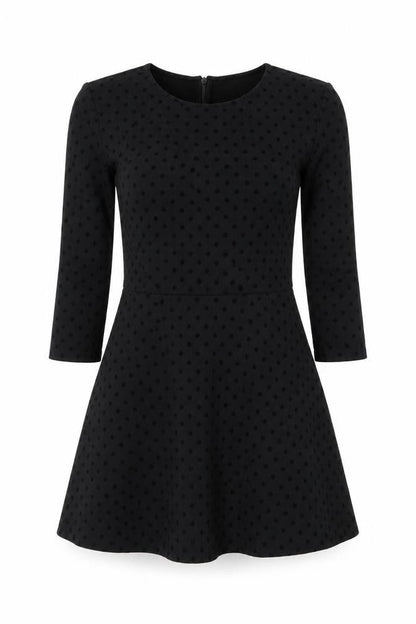 edc Black Polka Dot Dress - Women's S - Elegance & Comfort