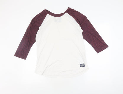 Superdry Men's White Vintage 3/4 Sleeve T-Shirt M