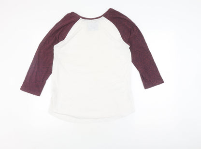 Superdry Men's White Vintage 3/4 Sleeve T-Shirt M