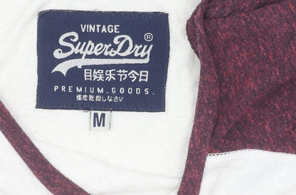 Superdry Men's White Vintage 3/4 Sleeve T-Shirt M