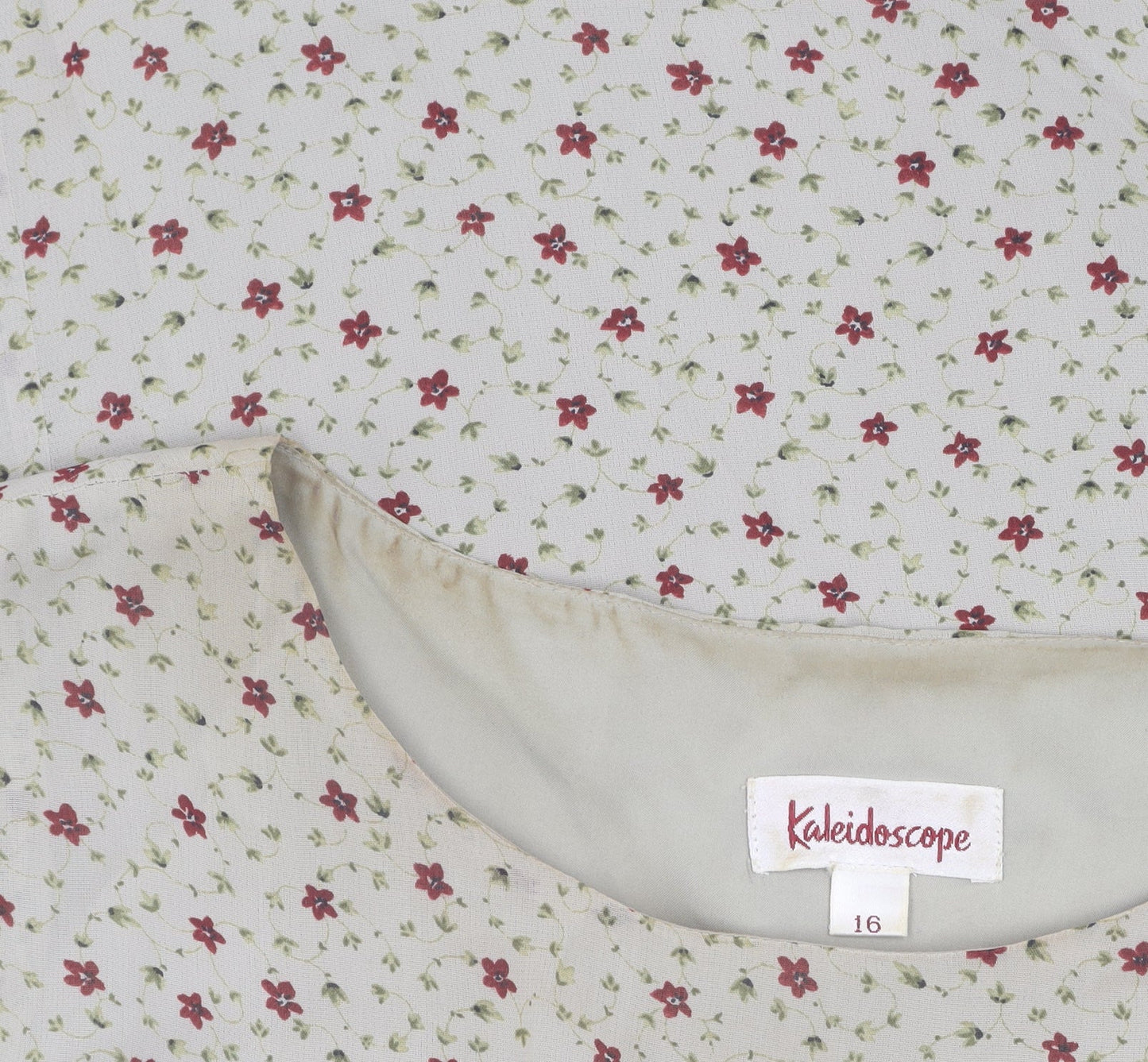 Womens UK Size 16 Kaleidoscope Ivory  Tank