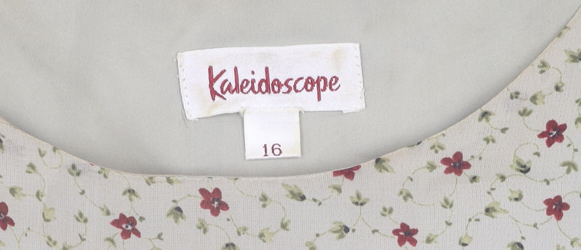 Womens UK Size 16 Kaleidoscope Ivory  Tank