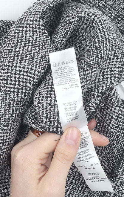 New Look Women's Black Check Knee Length Skirt