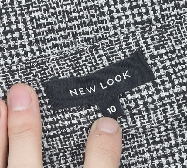 New Look Women's Black Check Knee Length Skirt