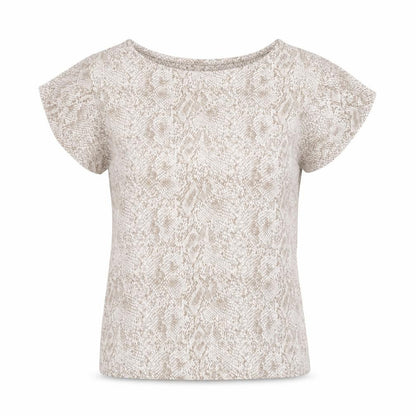 Womens UK Size 10 Principles Beige Basic T-Shirt