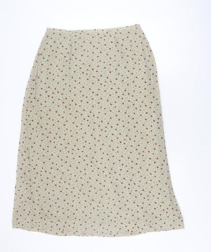 Kaleidoscope Women's Beige Floral Straight Skirt Size 16