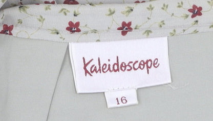 Kaleidoscope Women's Beige Floral Straight Skirt Size 16