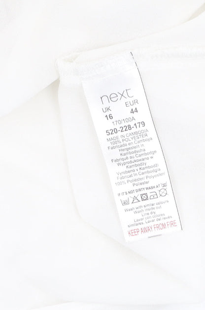Next Women's White Sleeveless Blouse Size 16 Classic