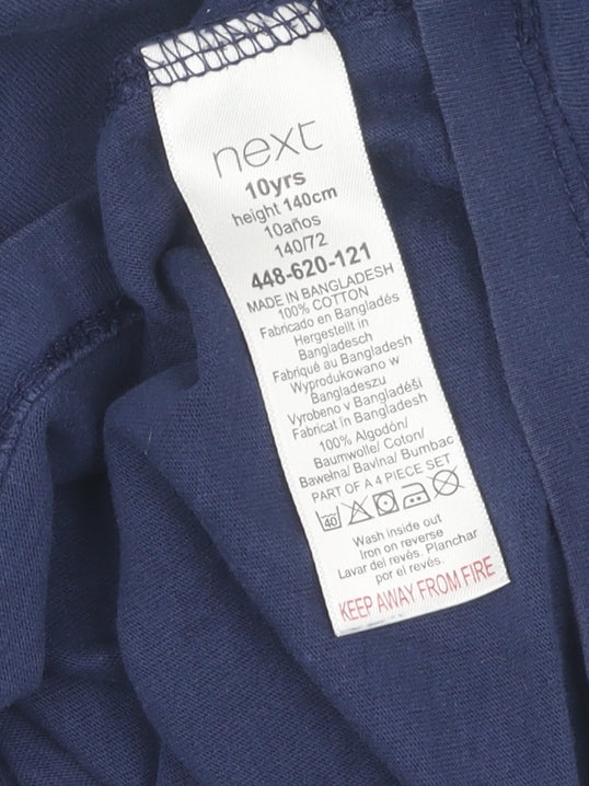 Next Boys Blue Graphic T-Shirt 10 Years Casual Wear