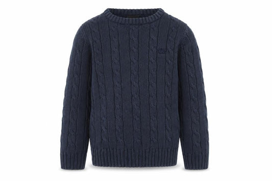 Next Boys Blue Cable-Knit Pullover Jumper, Size 5 Years