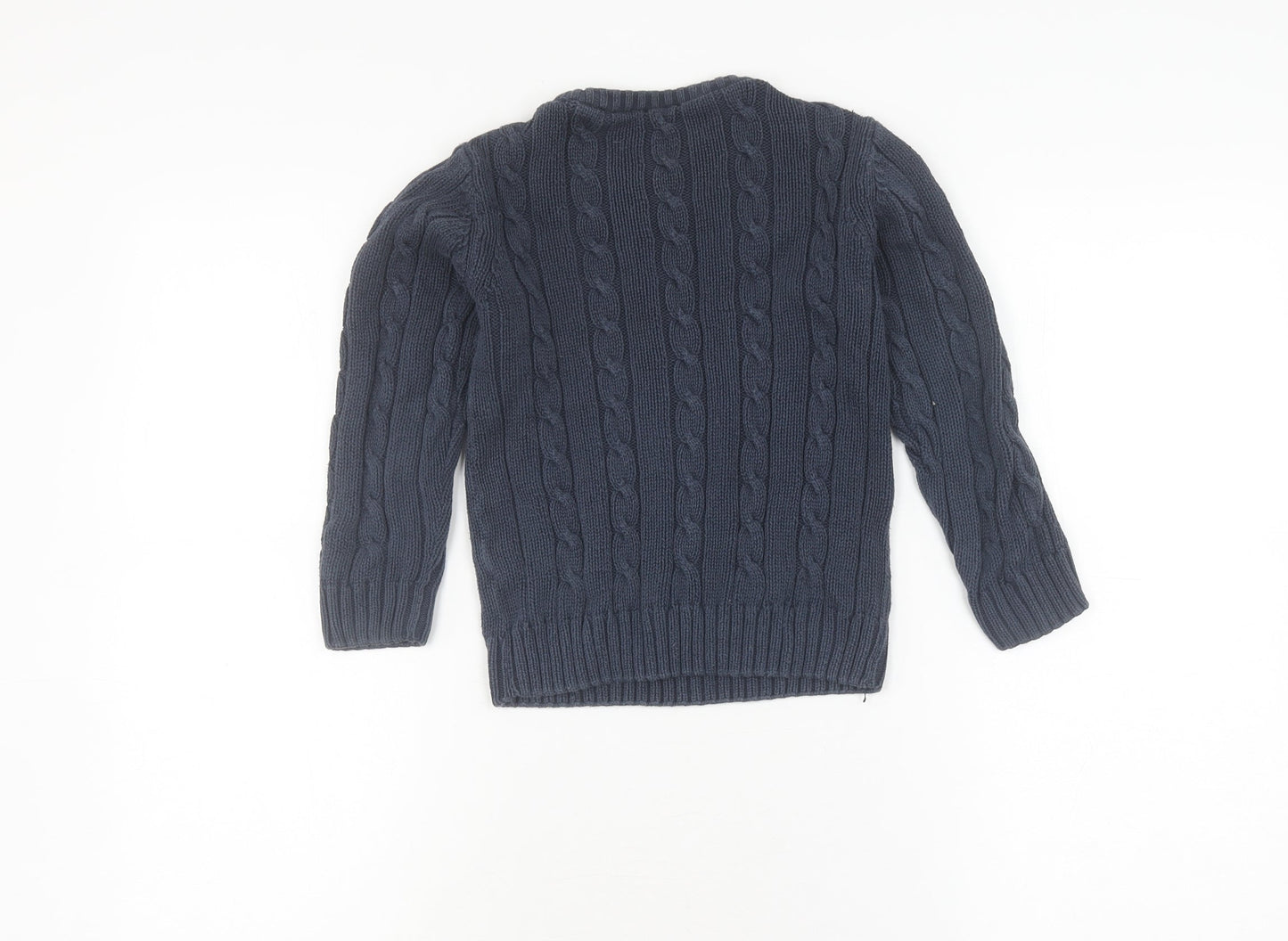 Next Boys Blue Cable-Knit Pullover Jumper, Size 5 Years
