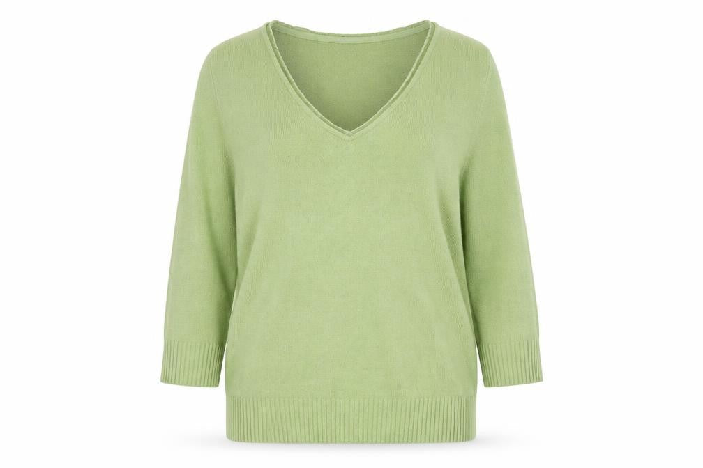 Womens UK Size 14 Per Una Green Pullover Jumper