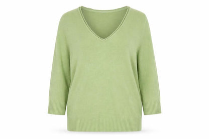 Womens UK Size 14 Per Una Green Pullover Jumper