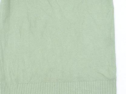 Womens UK Size 14 Per Una Green Pullover Jumper