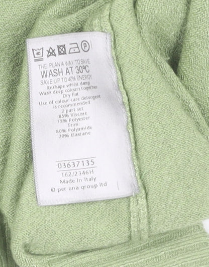 Womens UK Size 14 Per Una Green Pullover Jumper