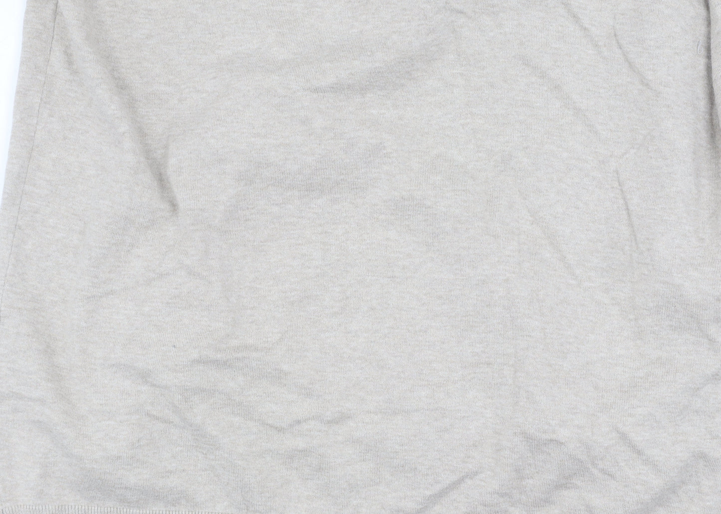 Next Men's Beige XL Polo Shirt 1/4 Zip Collar Casual