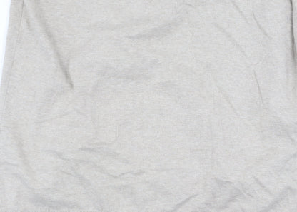 Next Men's Beige XL Polo Shirt 1/4 Zip Collar Casual