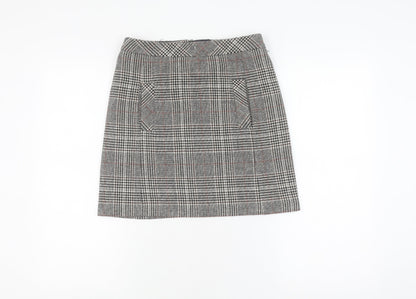 Next Women's Multicoloured Check Pencil Skirt Size 6