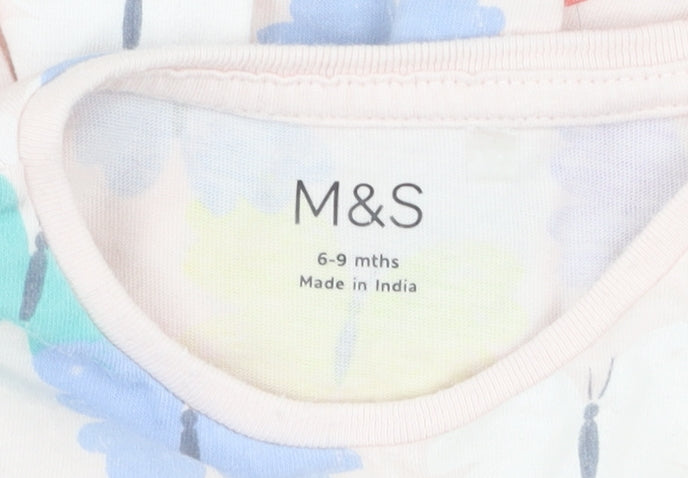 Marks and Spencer Unisex Multicoloured Butterfly Top 6-9 Months